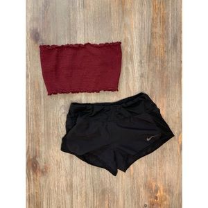 VS PINK MAROON BANDEAU